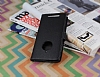 Nokia Lumia 830 Czdanl Yan Kapakl Siyah Deri Klf - Resim: 3
