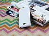 LG L90 nce Yan Kapakl Beyaz Deri Klf - Resim: 1