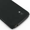 LG Nexus 4 Siyah Sert Rubber Klf - Resim: 2