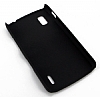 LG Nexus 4 Siyah Sert Rubber Klf - Resim: 1