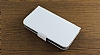 LG Nexus 4 Standl Czdanl Beyaz Deri Klf - Resim: 3