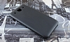 LG Optimus G Pro nce Yan Kapakl Siyah Deri Klf - Resim: 1