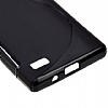 LG Optimus L9 P760 Desenli Siyah Silikon Klf - Resim: 2
