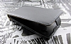 LG Optimus L9 P760 nce Kapakl Siyah Deri Klf - Resim: 2