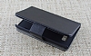 LG P700 Optimus L7 Standl Czdanl Siyah Deri Klf - Resim: 1