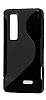 LG P720 Optimus 3D Max Desenli Siyah Silikon Klf - Resim: 1