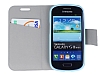 Luxo Samsung i8190 Galaxy S3 mini Sevimli Ayck Standl Czdanl Deri Klf - Resim: 2