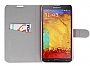 Luxo Samsung N7500 Galaxy Note 3 Neo Kalp Standl Czdanl Deri Klf - Resim: 1