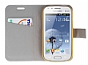 Luxo Samsung S7562 / S7560 / S7580 Kalp Standl Czdanl Deri Klf - Resim: 2