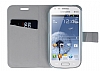 Luxo Samsung S7562 / S7560 / S7580 Sevimli Ayck Standl Czdanl Deri Klf - Resim: 2