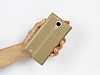 MEE Phone Samsung i9500 Galaxy S4 Standl Uyku Modlu Gold Klf - Resim: 2
