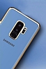 MeePhone Samsung Galaxy S9 Gold Kenarl effaf Rubber Klf - Resim: 1
