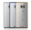 MeePhone Samsung Galaxy Note FE Silver Kenarl Kristal Klf - Resim: 3