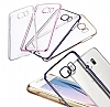 MeePhone Samsung 9800 Galaxy S6 Silver Kenarl Kristal Klf - Resim: 5
