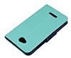 Mercury HTC Desire 616 Standl Czdanl Yeil Deri Klf - Resim: 4