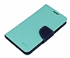 Mercury HTC Desire 616 Standl Czdanl Yeil Deri Klf - Resim: 5