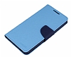 Mercury HTC Desire 816 Standl Czdanl Mavi Deri Klf - Resim: 4