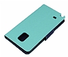 Mercury Samsung N9100 Galaxy Note 4 Standl Czdanl Yeil Deri Klf - Resim: 4