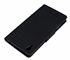 Mercury Sony Xperia T3 Standl Czdanl Siyah Deri Klf - Resim: 2