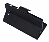 Mercury Sony Xperia T3 Standl Czdanl Siyah Deri Klf - Resim: 5