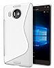 Microsoft Lumia 950 XL Desenli effaf Silikon Klf - Resim: 1