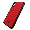 Mini iPhone X / XS Silikon Kenarl Krmz Klf - Resim: 1