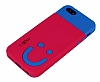 Mob iPhone SE / 5 / 5S Glen Yz Koyu Pembe Silikon Klf - Resim: 2