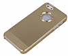 Eiroo iPhone SE / 5 / 5S Tal Metal Gold Klf - Resim: 3