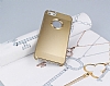 Eiroo iPhone SE / 5 / 5S Tal Metal Gold Klf - Resim: 2