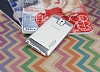 Motomo Gel Samsung Galaxy Note 3 Silver Silikon Klf - Resim: 1