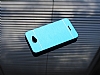 Motomo HTC Desire 516 Metal Mavi Rubber Klf - Resim: 2