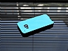 Motomo HTC One M9 Metal Mavi Rubber Klf - Resim: 1