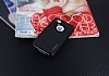 Motomo iPhone 4 / 4S Siyah Kenarl Siyah Silikon Klf - Resim: 1