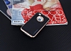 Motomo iPhone 4 / 4S Rose Gold Kenarl Siyah Silikon Klf - Resim: 1