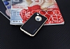Motomo iPhone 4 / 4S Gold Kenarl Siyah Silikon Klf - Resim: 1