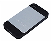 Motomo iPhone 4 / 4S Metal Gri Silikon Klf - Resim: 1