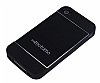 Motomo iPhone 4 / 4S Metal Siyah Silikon Klf - Resim: 2