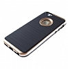 Motomo iPhone SE / 5 / 5S Gold Kenarl Siyah Silikon Klf - Resim: 2