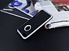 Motomo iPhone 7 Silver Kenarl Siyah Silikon Klf - Resim: 2
