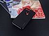 Motomo iPhone 7 Plus Siyah Kenarl Siyah Silikon Klf - Resim: 1