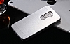 Motomo LG G2 Metal Silver Rubber Klf - Resim: 2