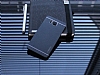 Motomo Samsung Galaxy Alpha Metal Siyah Rubber Klf - Resim: 1