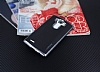 Motomo LG G4 Dark Silver Kenarl Siyah Silikon Klf - Resim: 2