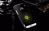 Motomo LG G5 Metal Siyah Rubber Klf - Resim: 2