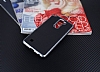 Motomo LG Stylus 2 / Stylus 2 Plus Dark Silver Kenarl Siyah Silikon Klf - Resim: 1
