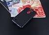 Motomo LG Stylus 2 / Stylus 2 Plus Lacivert Kenarl Siyah Silikon Klf - Resim: 1