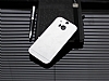 Motomo Prizma HTC One M8 Metal Silver Rubber Klf - Resim: 2
