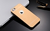 Motomo iPhone 6 Plus / 6S Plus Metal Gold Rubber Klf - Resim: 4