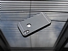 Motomo iPhone X / XS Metal Siyah Rubber Klf - Resim: 1