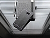 Motomo Samsung Galaxy Note FE Metal Siyah Rubber Klf - Resim: 1